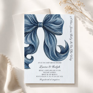 Blauwe jeans baby baby shower kaart