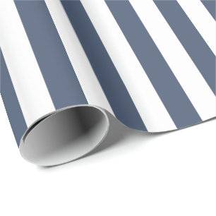 Blauwe jeans blauw en wit gestreept cadeaupapier