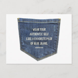 Blauwe Jeans Briefkaart