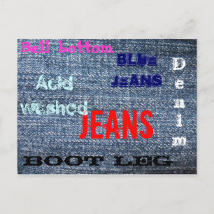 Blauwe Jeans Briefkaart