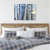 Blauwe Jeans Canvas Afdruk (Insitu (Slaapkamer))