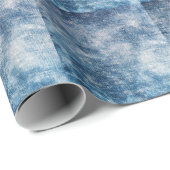 Blauwe jeans denim, getextureerde achtergrond. cadeaupapier (Rol Hoek)
