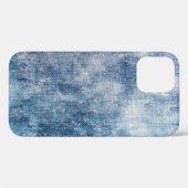 Blauwe jeans denim, getextureerde achtergrond. Case-Mate iPhone case (Achterkant (horizontaal))