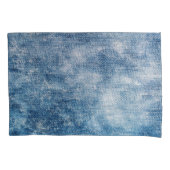 Blauwe jeans denim, getextureerde achtergrond. kussensloop (Voorkant)