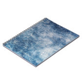 Blauwe jeans denim, getextureerde achtergrond. notitieboek (Linkerzijde)
