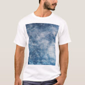 Blauwe jeans denim, getextureerde achtergrond. t-shirt (Voorkant)