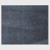 Blauwe jeans  Denim-structuur Cadeaupapier (Vlak)