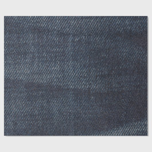 Blauwe jeans  Denim-structuur Cadeaupapier (Vlak)