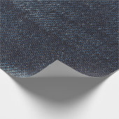 Blauwe jeans  Denim-structuur Cadeaupapier (Hoek)