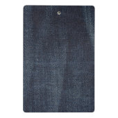 Blauwe jeans  Denim-structuur Mini Klembord (Achterkant)