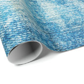 Blauwe jeans denim textuur cadeaupapier (Rol Hoek)