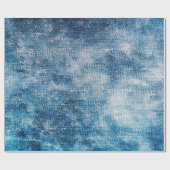 Blauwe jeans denim textuur cadeaupapier (Vlak)