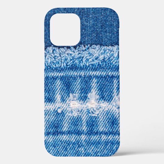 Blauwe jeans denim textuur Case-Mate iPhone case (Achterkant)