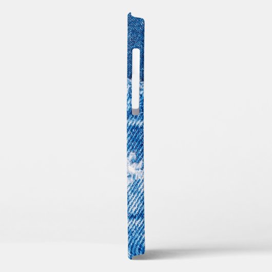 Blauwe jeans denim textuur Case-Mate iPhone case (Achterkant / Links)