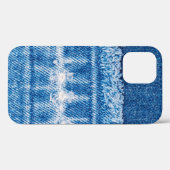 Blauwe jeans denim textuur Case-Mate iPhone case (Achterkant (horizontaal))