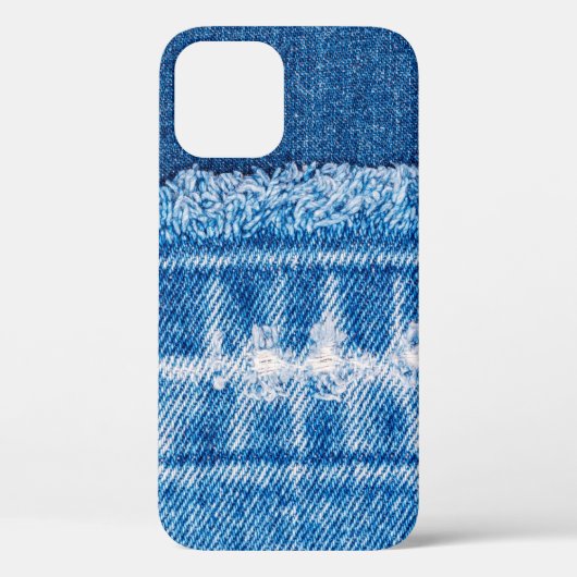 Blauwe jeans denim textuur Case-Mate iPhone case (Achterkant)