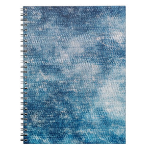 Blauwe jeans denim textuur notitieboek