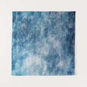 Blauwe jeans denim textuur wandkleed (Voorkant (horizontaal))