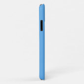 Blauwe jeans (effen kleur) Case-Mate iPhone case (Achterkant/rechts)