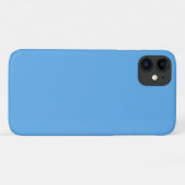 Blauwe jeans (effen kleur) Case-Mate iPhone case (Achterkant (horizontaal))