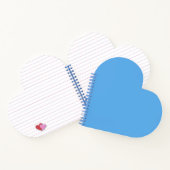 Blauwe jeans (effen kleur) notitieboek (Binnen)