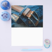 Blauwe jeans flyer (Enkel)