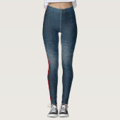 Blauwe Jeans Leggings (Voorkant)