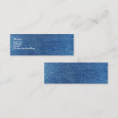 Blauwe Jeans Mini Visitekaartje (Voorkant / Achterkant)