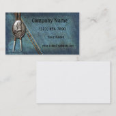 Blauwe Jeans Silver Bolo Visitekaartje (Voorkant / Achterkant)