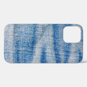Blauwe jeans stof textuur, textiel achtergrond Case-Mate iPhone case (Achterkant (horizontaal))