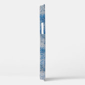 Blauwe jeans stof textuur, textiel achtergrond Case-Mate iPhone case (Achterkant / Rechts)