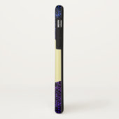 Blauwe jeans textuur (paars) Case-Mate iPhone case (Achterkant/links)