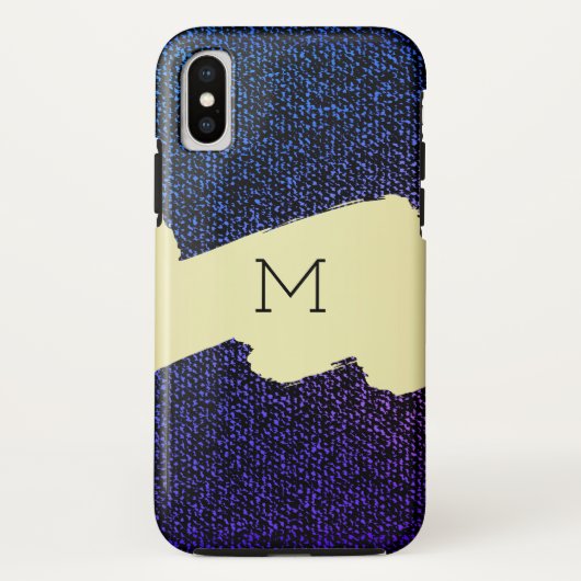 Blauwe jeans textuur (paars) Case-Mate iPhone case (Achterkant)