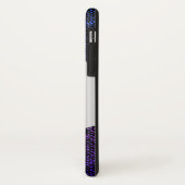 Blauwe jeans textuur (paars) Case-Mate iPhone case (Achterkant/links)