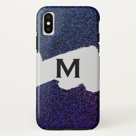 Blauwe jeans textuur (paars) Case-Mate iPhone case (Achterkant)
