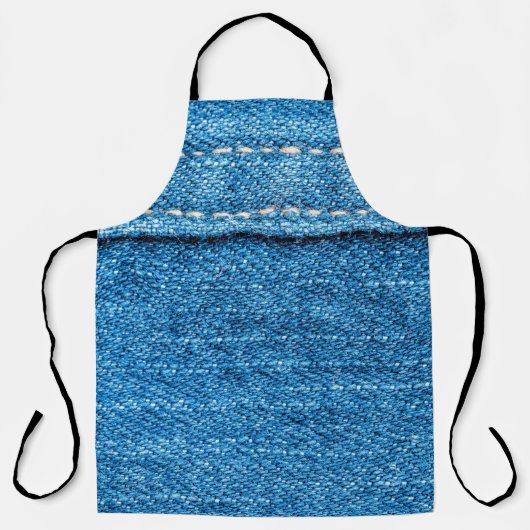 Blauwe jeans textuurachtergrond. schort (Voorkant)