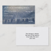 Blauwe Jeans Visitekaartje (Voorkant / Achterkant)