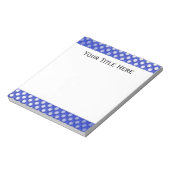 Blauwe Jelly Polka Dot Papier Pad Notitieblok (Linkerzijde)