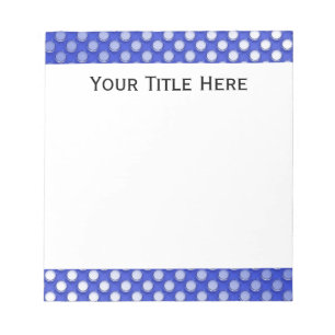Blauwe Jelly Polka Dot Papier Pad Notitieblok