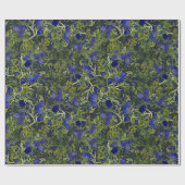 Blauwe jeneverbes cadeaupapier (Vlak)