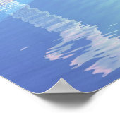 Blauwe Jezus Poster (Hoek)