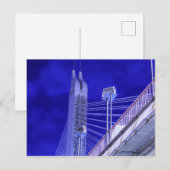 Blauwe Jiefang-brug Briefkaart (Voorkant / Achterkant)