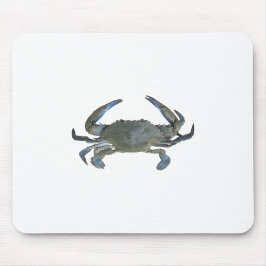 Blauwe "Jimmy" Crab Muismat (Voorkant)