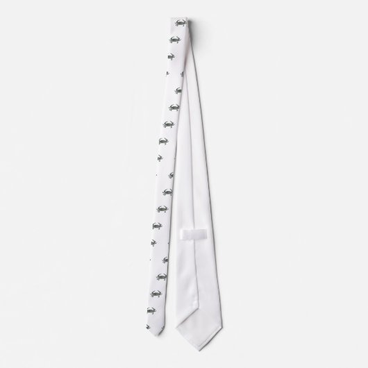 Blauwe "Jimmy" Crab Stropdas (Achterkant)