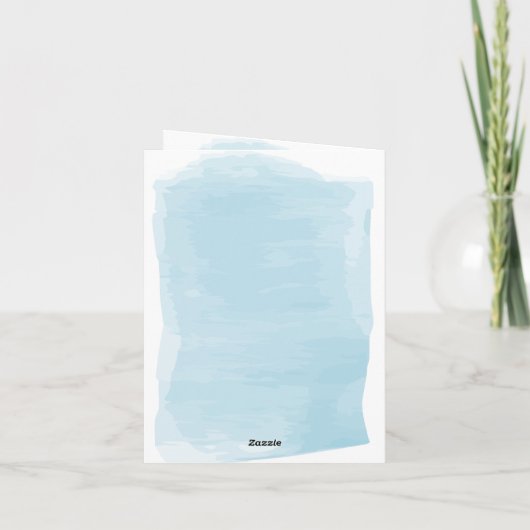 Blauwe Jongen Baby Shower, het is een jongen Baby  (Achterkant)