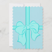 Blauwe Jongen Baby Shower Kaart (Achterkant)