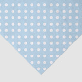 Blauwe jongen babyshower cadeau polka dots tissue  tissuepapier (Detail)