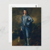 Blauwe jongen briefkaart (Voorkant / Achterkant)