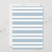 Blauwe Jongen Foto Bowling Verjaardagsfeest Kaart (Achterkant)