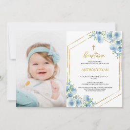 Blauwe Jongens Doop Kaart